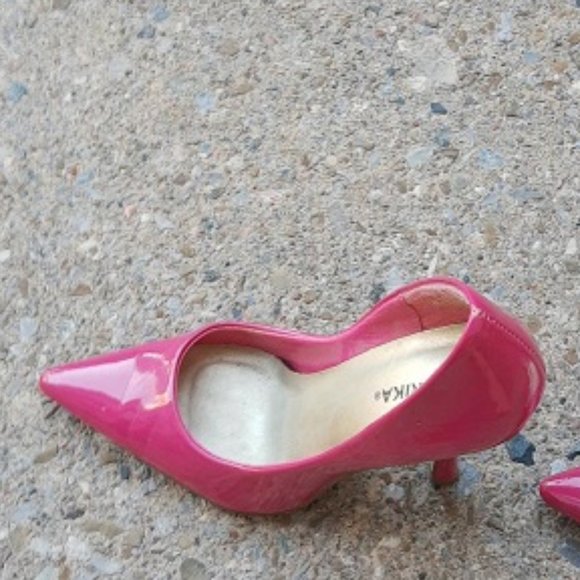 PAPRIKA 1990'S VINTAGE STILETTO HEELS HOT PINK - Picture 2 of 2